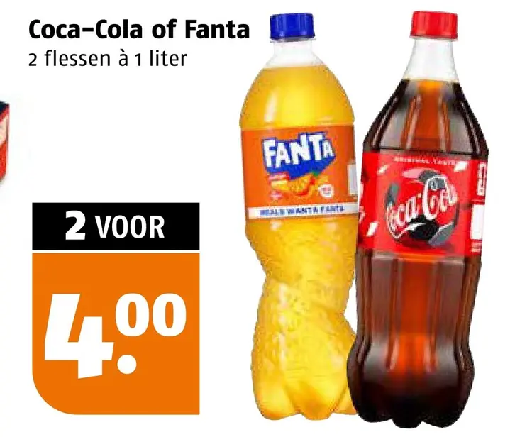 Aanbieding: Coca-Cola of Fanta