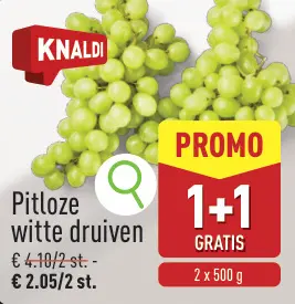 Promotie: Pitloze witte druiven