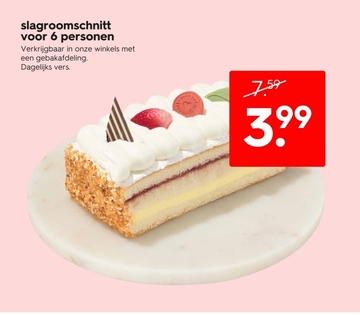 Aanbieding: slagroomschnitt