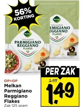 Melkan parmigiano reggiano flakes