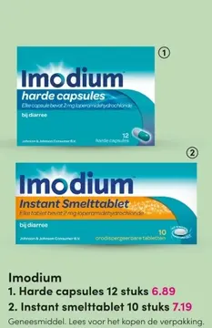 Aanbieding: Imodium Harde capsules