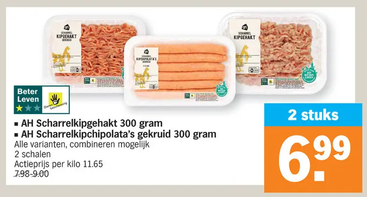 Promotie: Scharrelkipgehakt, Scharrelkipchipolata's gekruid