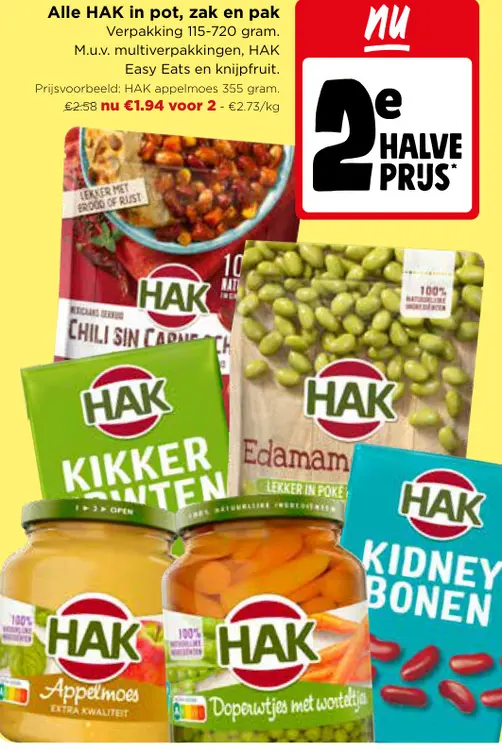 Promotie: Alle HAK in pot, zak en pak