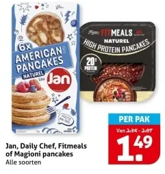 Aanbieding: Jan, Daily Chef, Fitmeals of Magioni pancakes