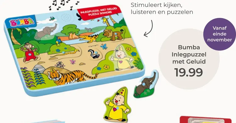 Aanbieding: Inlegpuzzel met Geluid