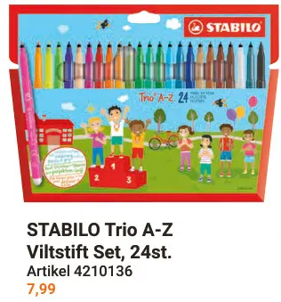 Aanbieding: Trio A-Z Viltstift Set