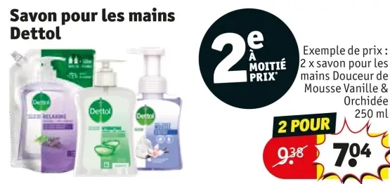 Offre: Savon pour les mains