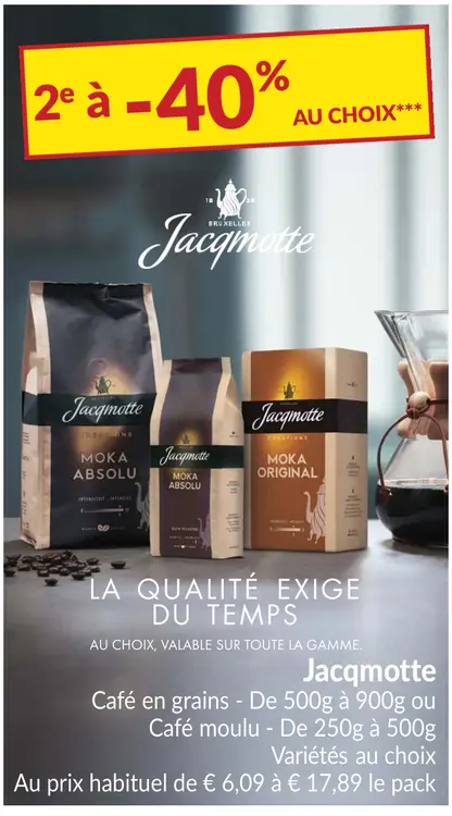 Offre: Café en grains ou moulu