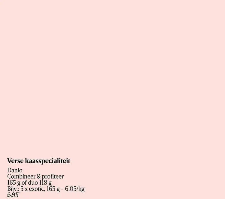 Promotie: Verse kaasspecialiteit