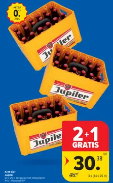 Aanbieding: Krat bier Jupiler