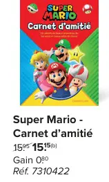 Offre: Super Mario - Carnet d'amitié