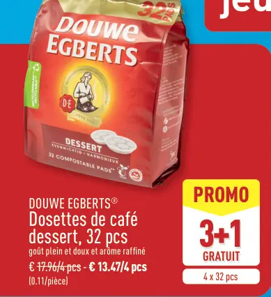 Offre: Dosettes de café dessert
