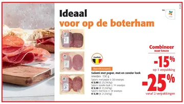 Aanbieding: Salami met peper, met en zonder look