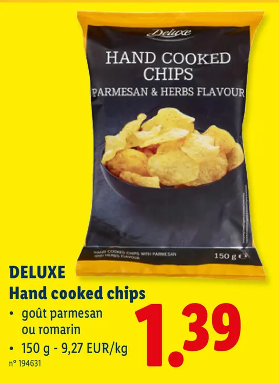 Offre: Hand cooked chips