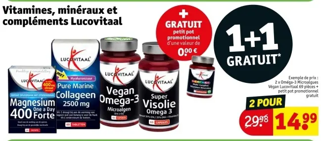 Offre: Vitamines, minéraux et compléments
