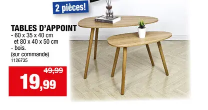 Offre: Tables d'appoint