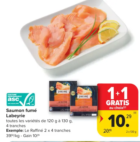 Offre: Saumon fumé