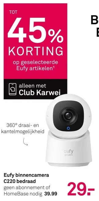 Aanbieding: Binnencamera C220 bedraad