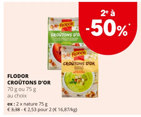 Offre: Croûtons d'or