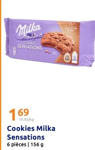 Offre: Cookies Milka Sensations
