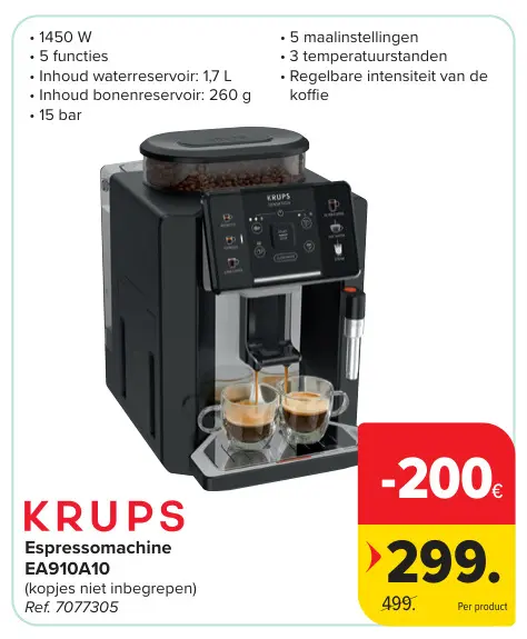 Promotie: Espressomachine EA910A10
