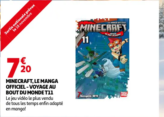 Promotie: Minecraft, Le Manga Officiel - Voyage Au Bout Du Monde T11