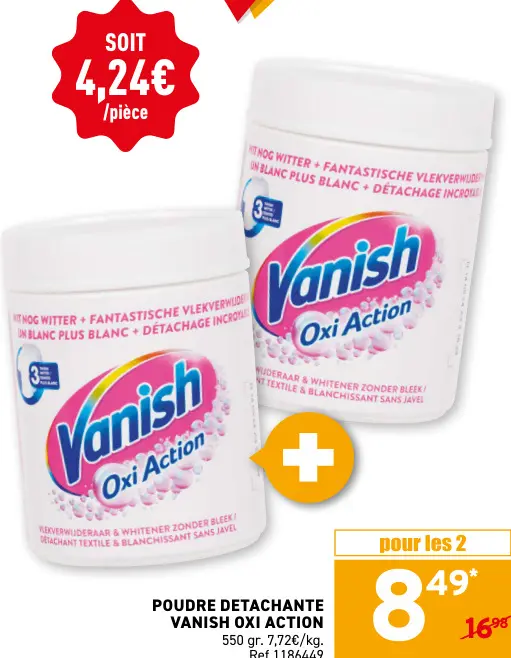 Offre: Poudre détachante Oxi Action