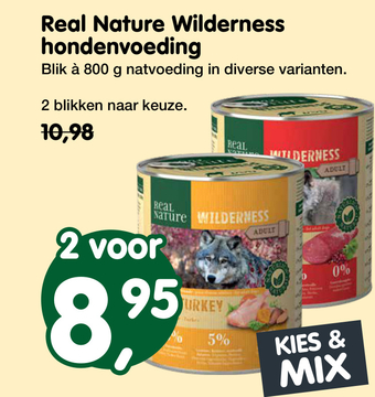 Aanbieding: Real Nature Wilderness hondenvoeding