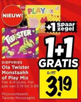 Aanbieding: Twister Monstaahh of Play Mix