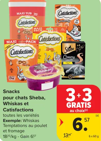 Offre: Snacks pour chats