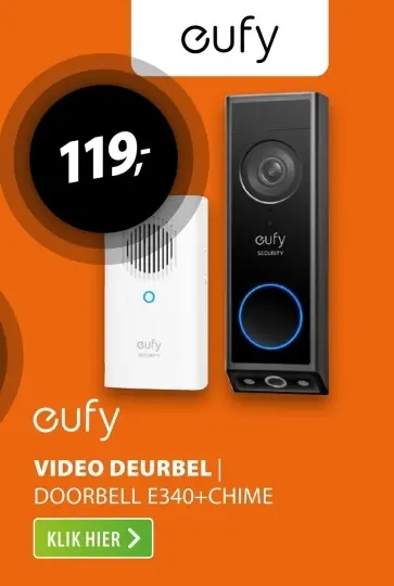 Aanbieding: Video deurbel | doorbell e340+chime