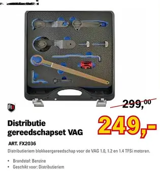 Aanbieding: Distributie gereedschapset VAG