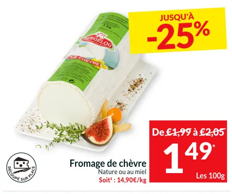 Offre: Fromage de chèvre