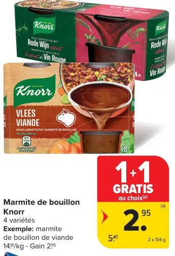 Offre: Marmite de bouillon