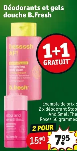 Offre: Déodorants et gels douche