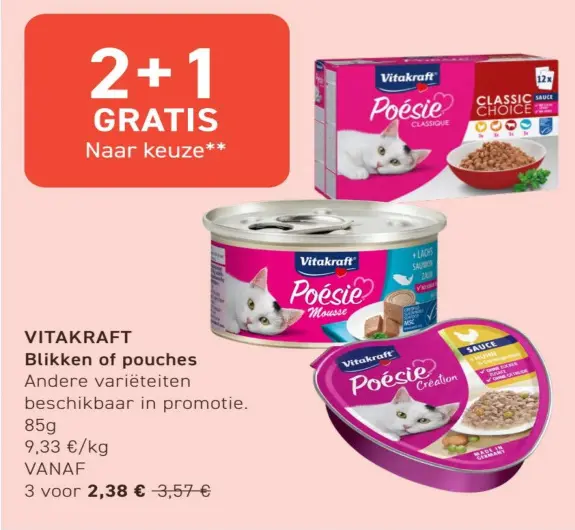 Promotie: Blikken of pouches