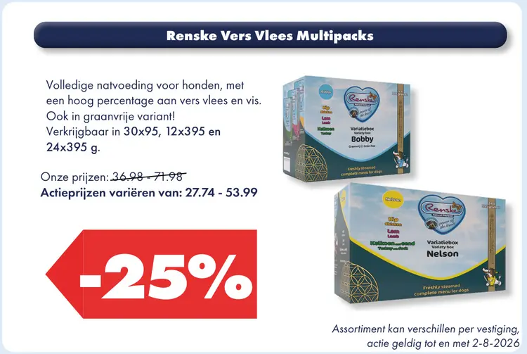 Aanbieding: Renske Vers Vlees Multipacks