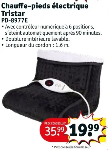 Offre: Chauffe-pieds électrique