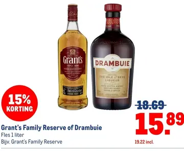 Aanbieding: Grant's Family Reserve of Drambuie