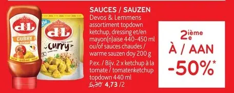 Offre: Sauces