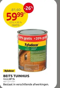 Aanbieding: Beits tuinhuis