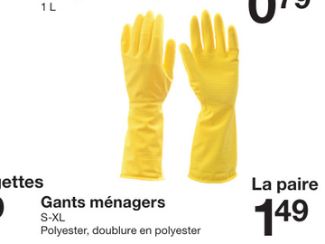 Offre: Gants ménagers