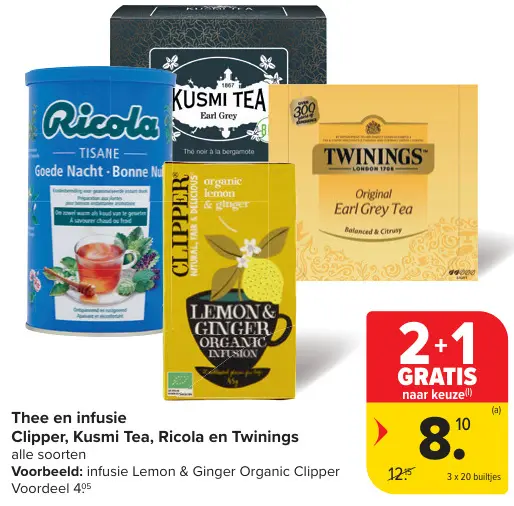 Promotie: Thee en infusie