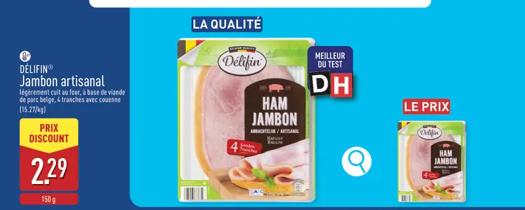 Offre: DÉLIFIN® Jambon artisanal