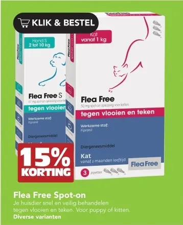 Aanbieding: Flea Free Spot-on