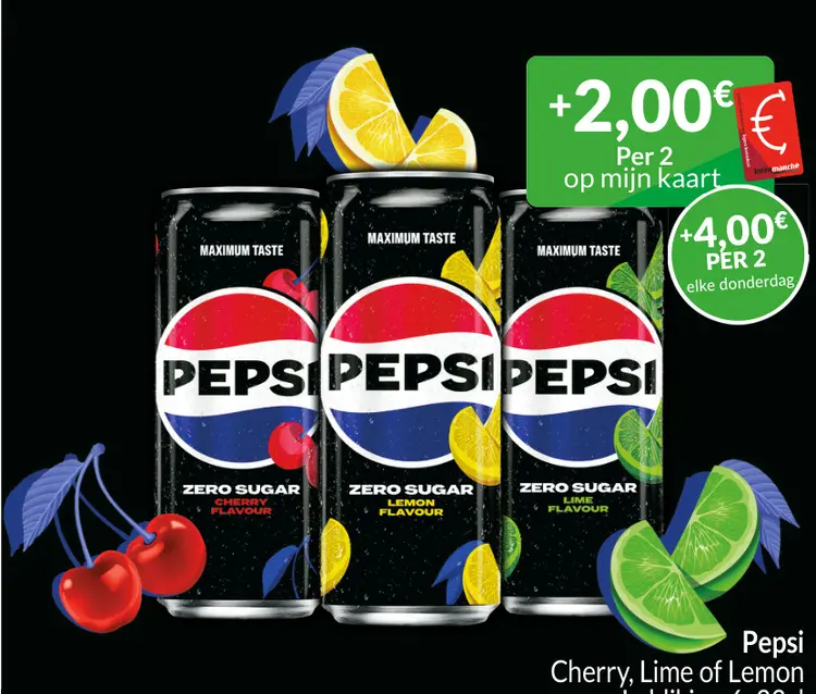 Promotie: Pepsi Cherry, Lime of Lemon