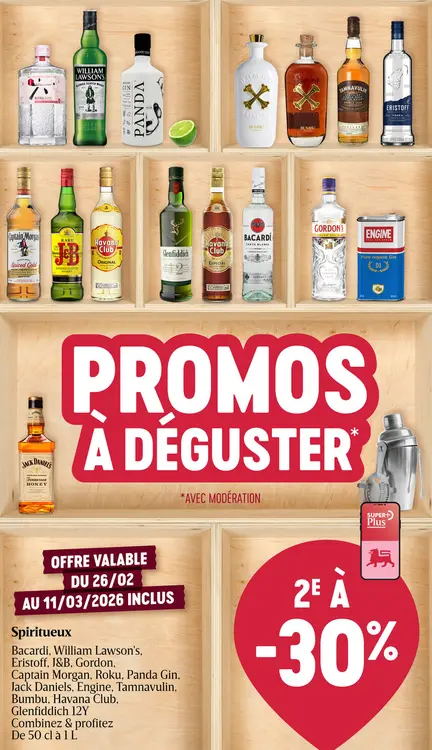 Offre: Spiritueux
