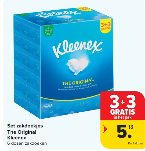 Promotie: Set zakdoekjes The Original