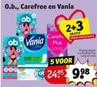 Promotie: O.b., Carefree en Vania