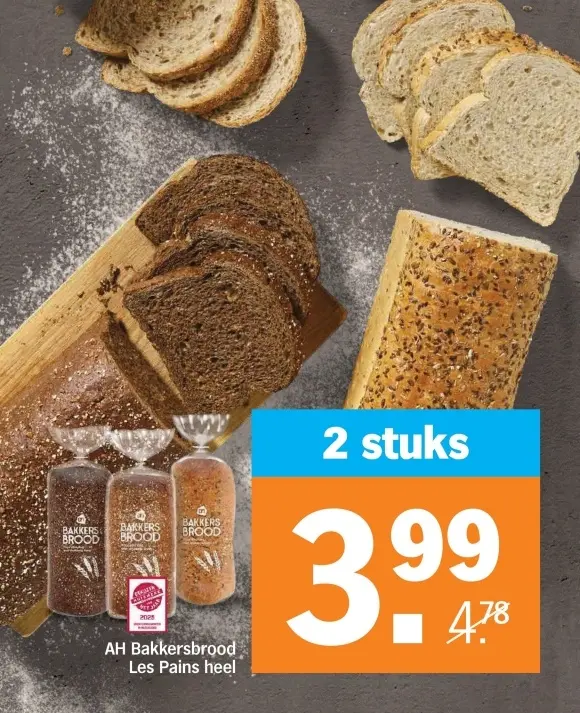 Aanbieding: Bakkersbrood Les Pains heel